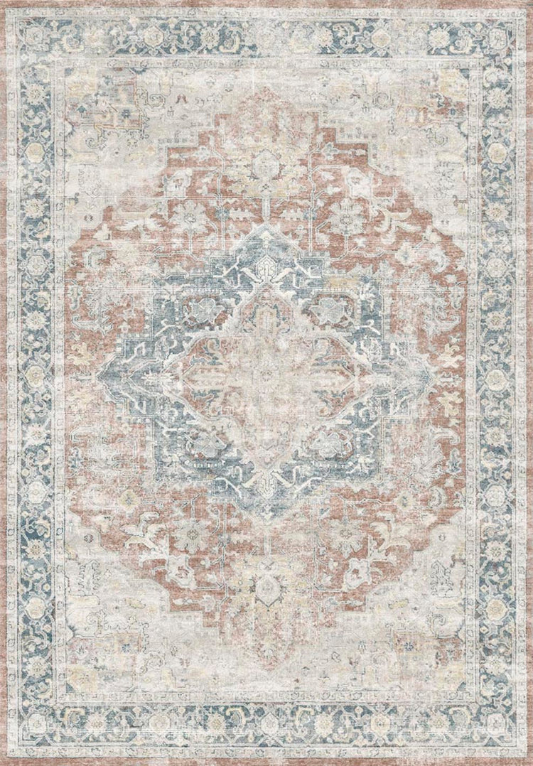 120×204 \"strawberry cake” ViNTAGE RUG Morris & Co. Strawberry Thief And Larkspur Reversible Rug